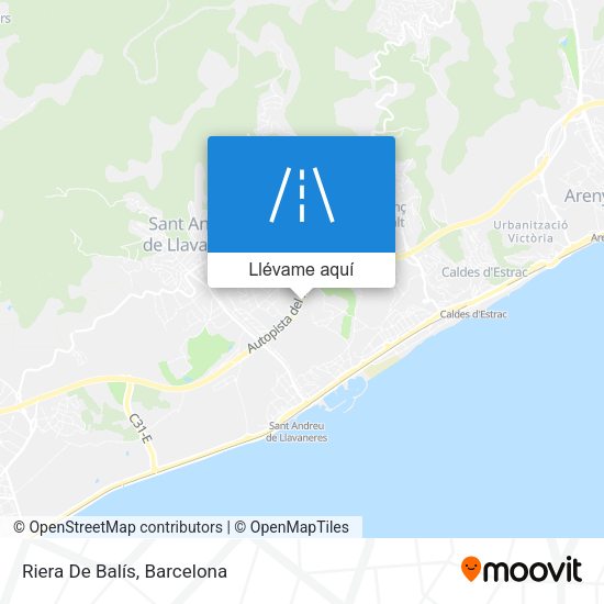Mapa Riera De Balís