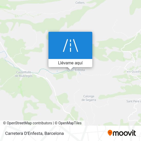 Mapa Carretera D'Enfesta