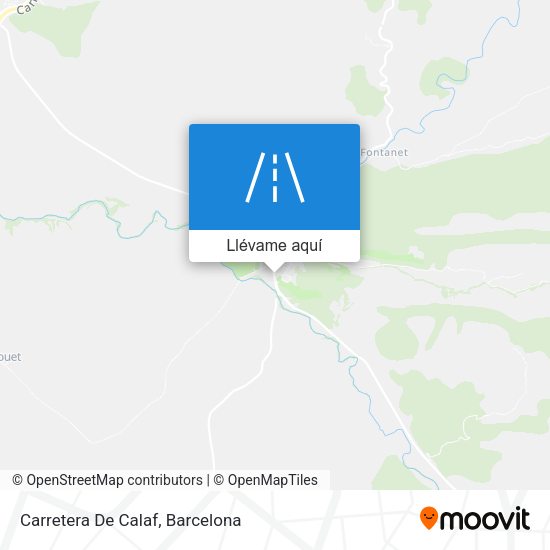 Mapa Carretera De Calaf