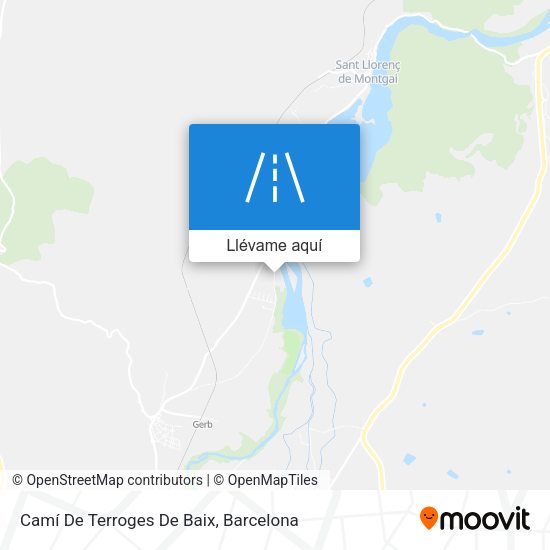 Mapa Camí De Terroges De Baix