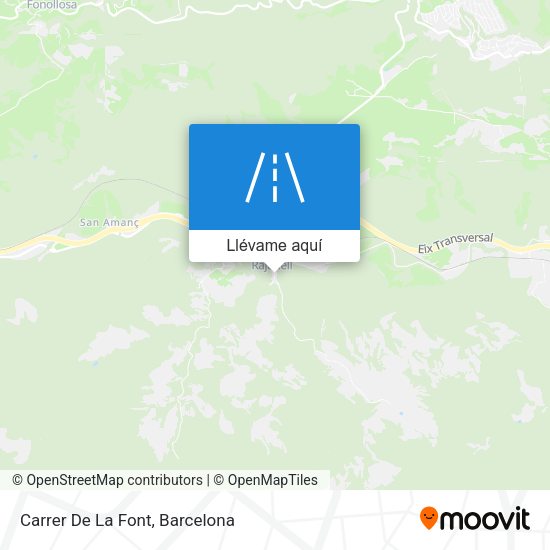 Mapa Carrer De La Font