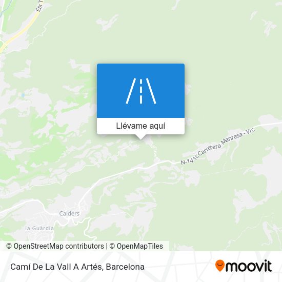 Mapa Camí De La Vall A Artés