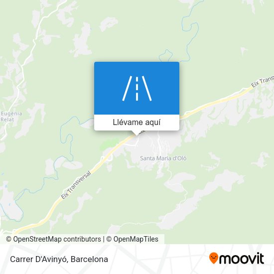 Mapa Carrer D'Avinyó