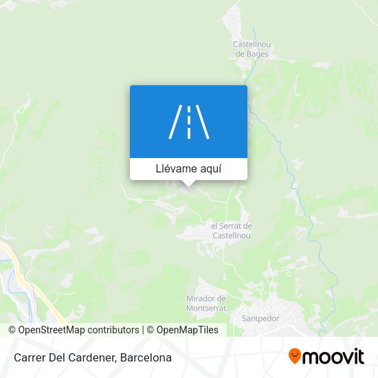 Mapa Carrer Del Cardener