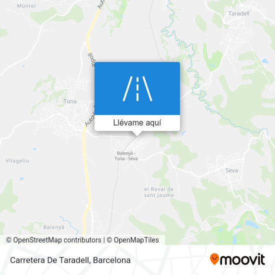 Mapa Carretera De Taradell