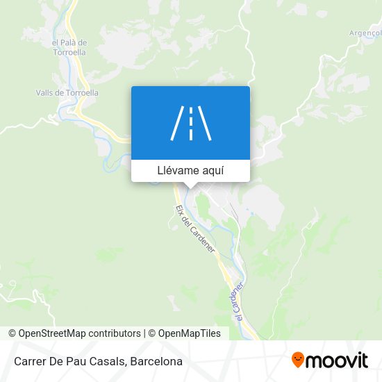 Mapa Carrer De Pau Casals