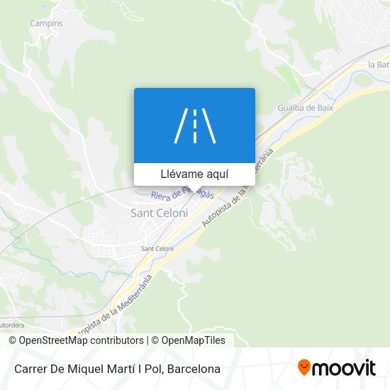 Mapa Carrer De Miquel Martí I Pol