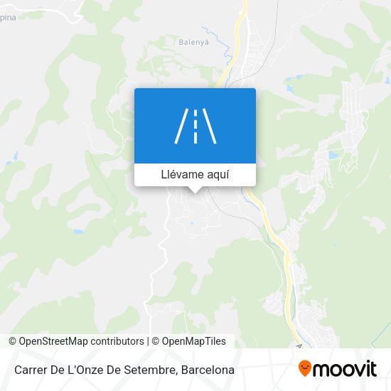 Mapa Carrer De L'Onze De Setembre