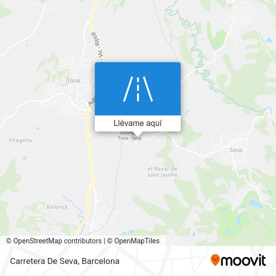 Mapa Carretera De Seva