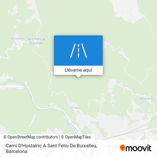 Mapa Camí D'Hostalric A Sant Feliu De Buixalleu
