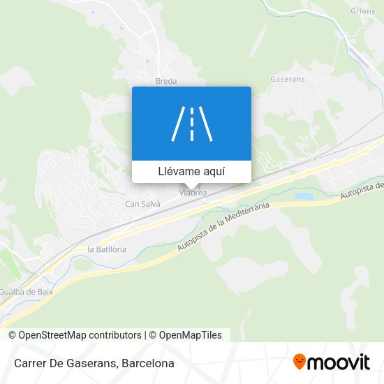 Mapa Carrer De Gaserans