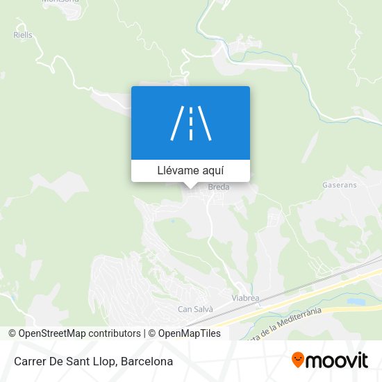 Mapa Carrer De Sant Llop