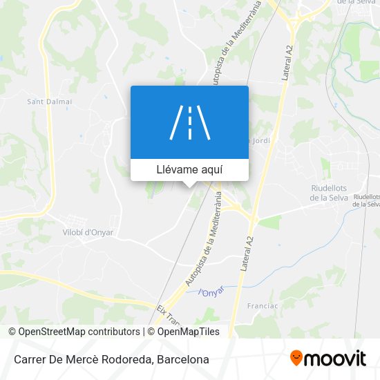 Mapa Carrer De Mercè Rodoreda