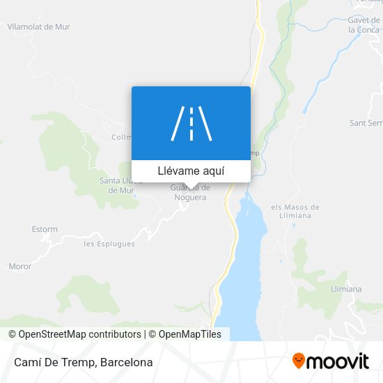 Mapa Camí De Tremp