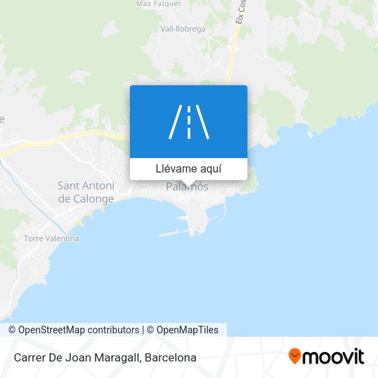 Mapa Carrer De Joan Maragall