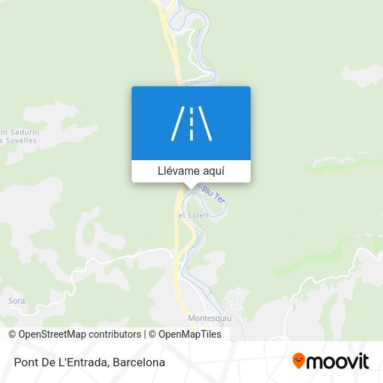 Mapa Pont De L'Entrada