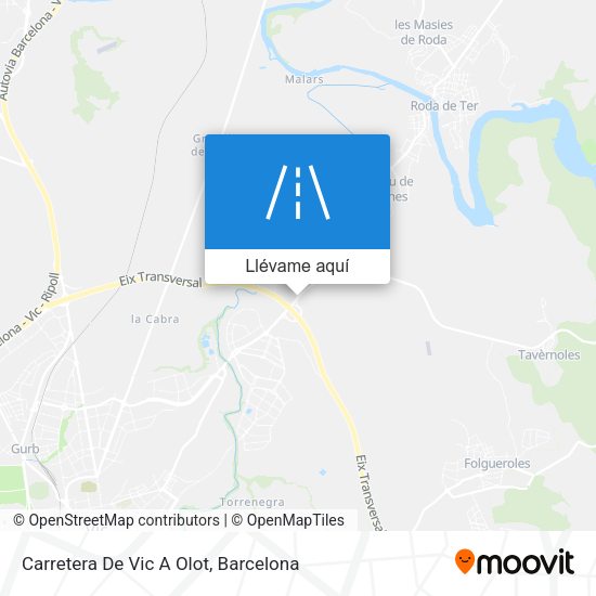 Mapa Carretera De Vic A Olot