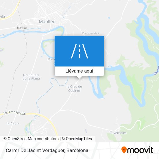 Mapa Carrer De Jacint Verdaguer