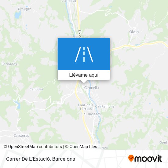 Mapa Carrer De L'Estació