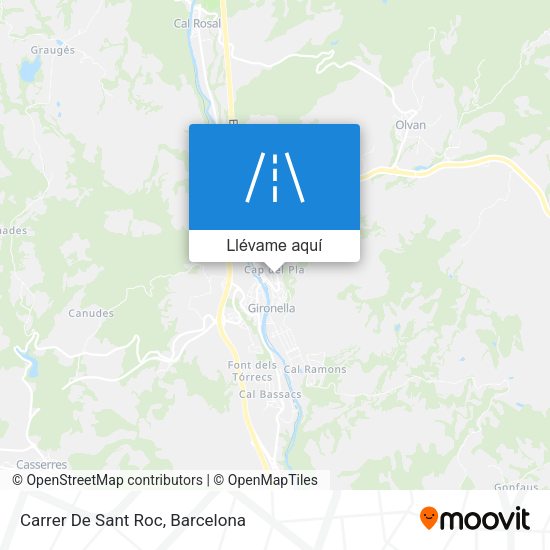 Mapa Carrer De Sant Roc