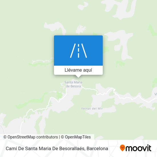 Mapa Camí De Santa Maria De Besorallaés