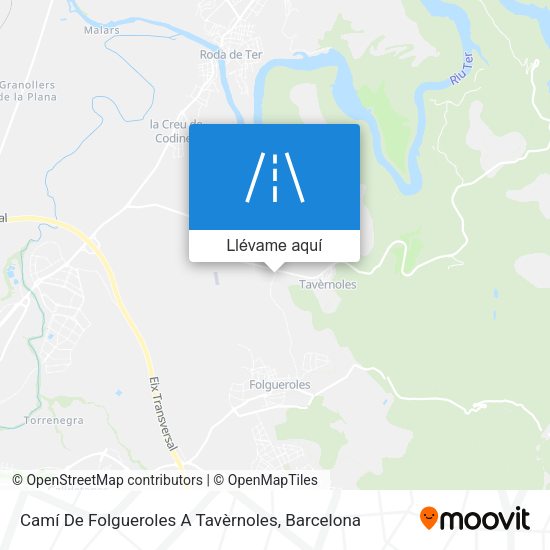 Mapa Camí De Folgueroles A Tavèrnoles