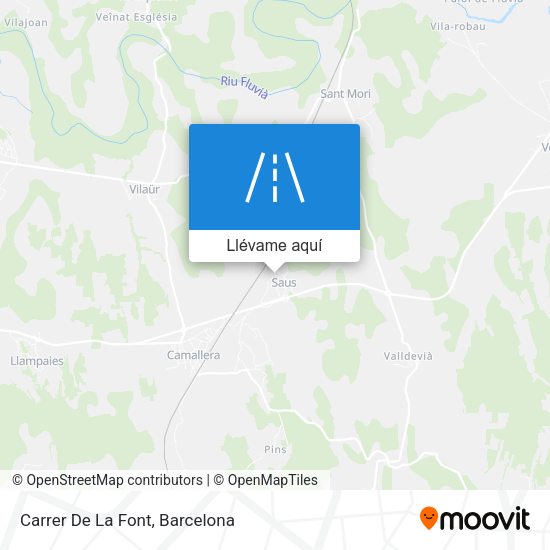 Mapa Carrer De La Font