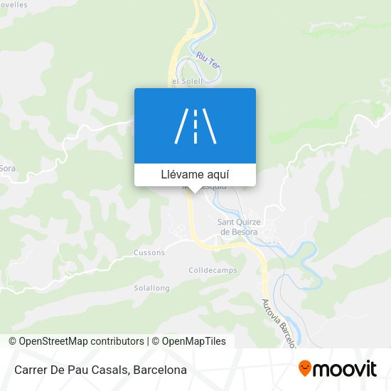 Mapa Carrer De Pau Casals