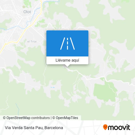 Mapa Via Verda Santa Pau