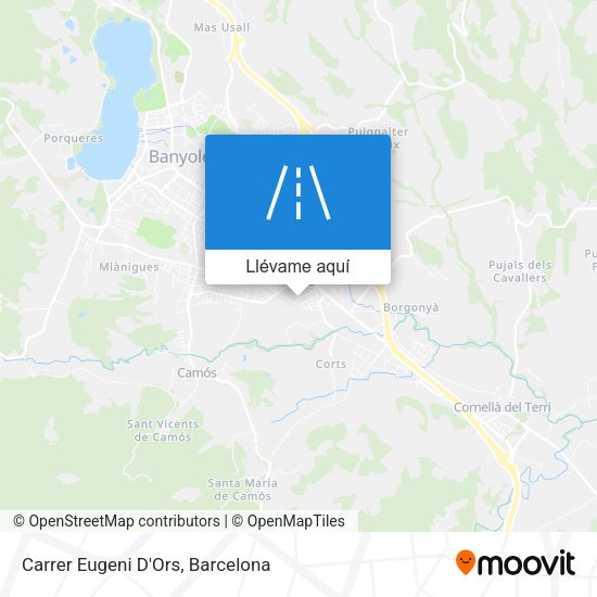Mapa Carrer Eugeni D'Ors