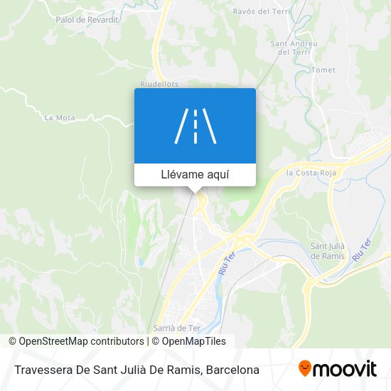 Mapa Travessera De Sant Julià De Ramis