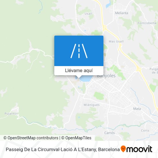 Mapa Passeig De La Circumval·Lació A L'Estany