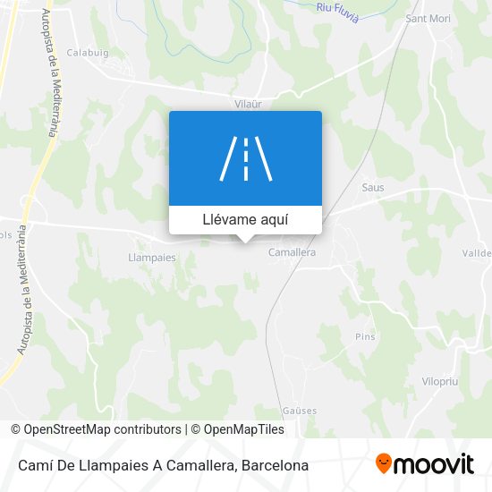 Mapa Camí De Llampaies A Camallera