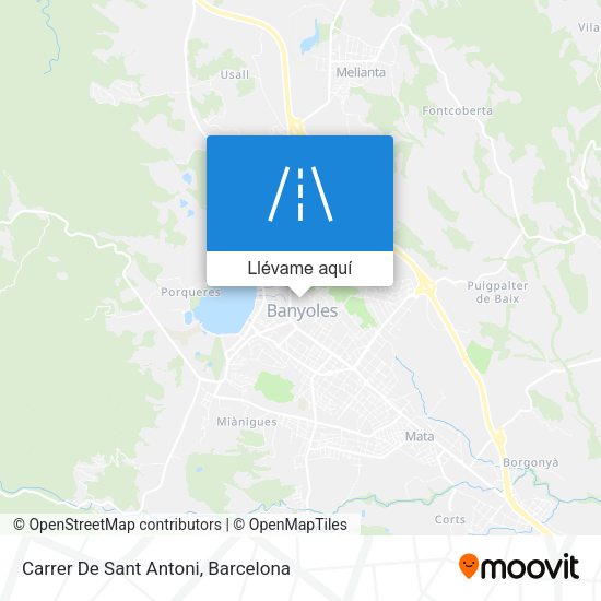 Mapa Carrer De Sant Antoni