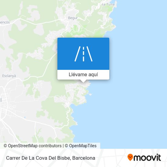 Mapa Carrer De La Cova Del Bisbe