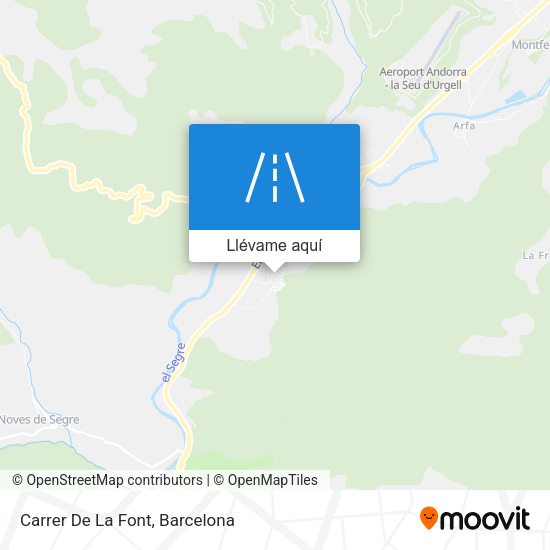 Mapa Carrer De La Font