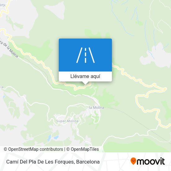 Mapa Camí Del Pla De Les Forques