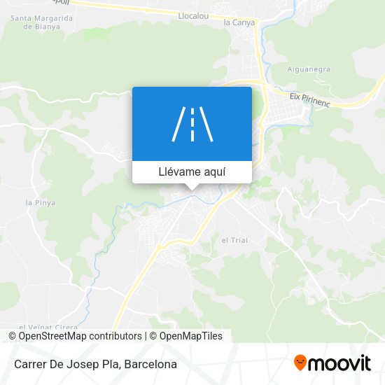 Mapa Carrer De Josep Pla