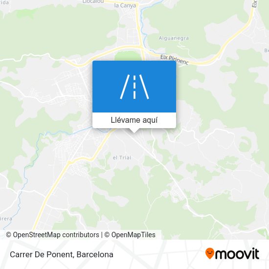 Mapa Carrer De Ponent