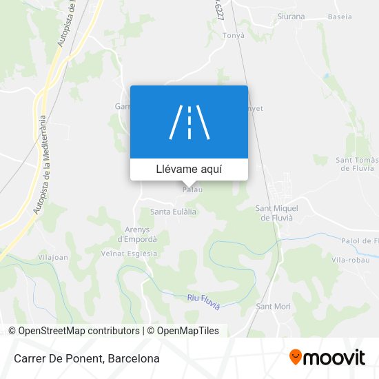 Mapa Carrer De Ponent
