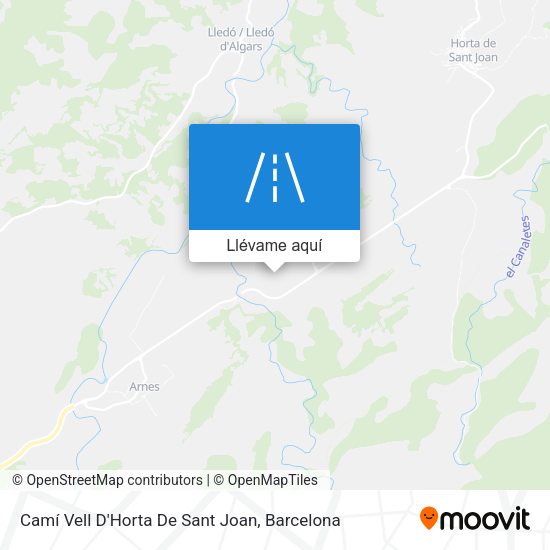 Mapa Camí Vell D'Horta De Sant Joan