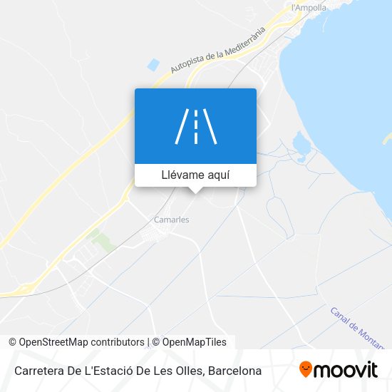 Mapa Carretera De L'Estació De Les Olles