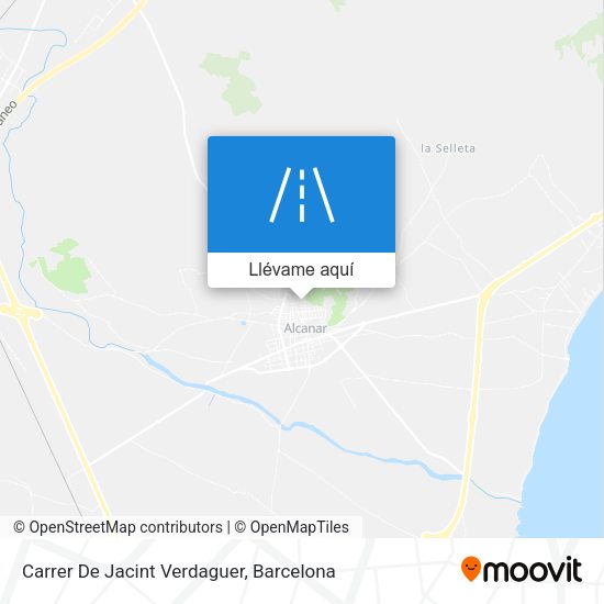Mapa Carrer De Jacint Verdaguer