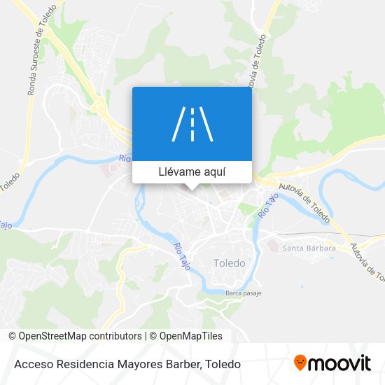 Mapa Acceso Residencia Mayores Barber