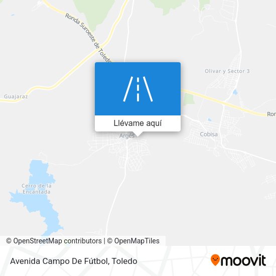 Mapa Avenida Campo De Fútbol