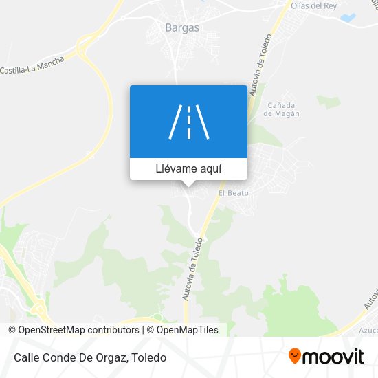 Mapa Calle Conde De Orgaz