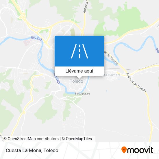 Mapa Cuesta La Mona