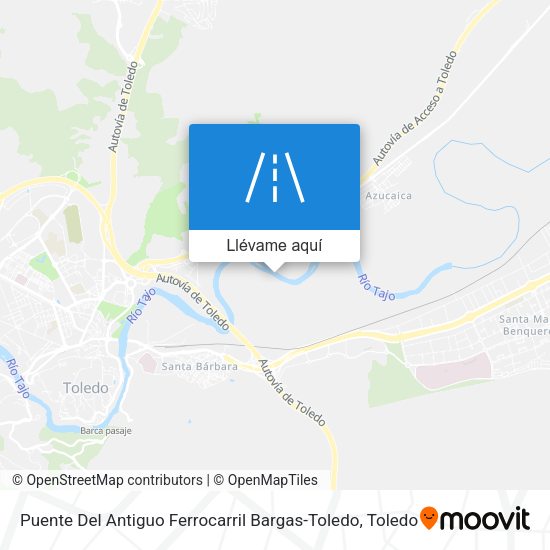 Mapa Puente Del Antiguo Ferrocarril Bargas-Toledo