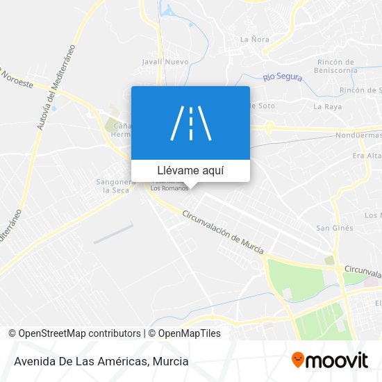 Mapa Avenida De Las Américas