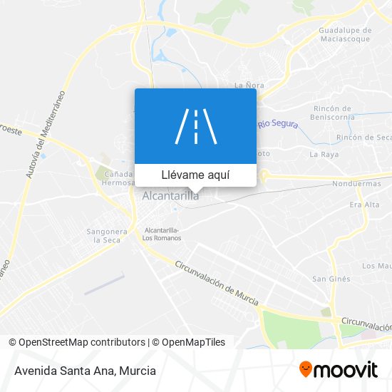 Mapa Avenida Santa Ana